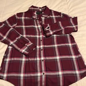 Banana republic cute flannel button up